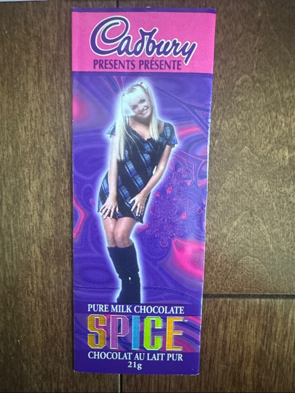 A Complete Set + 1 of 6 Cadbury Spice Girls Chocolate Wrappers - Picture 7 of 9